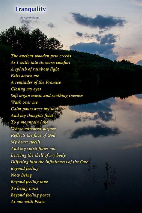 tranquil poem